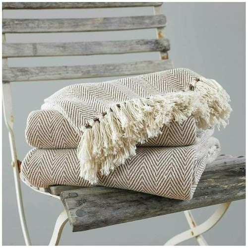 COUNTRY CLUB COMO Throw Blanket 100 % Cotton 127 x 152 cm - Picture 2 of 3