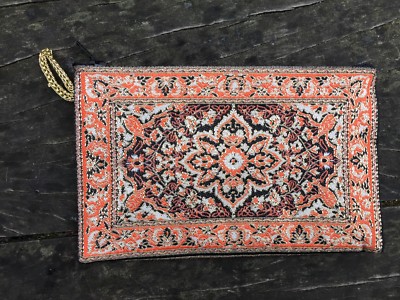 Orange Münztasche Bohemian Gypsy, Reißverschluss Aufbewahrung Geldbörse, kostenloser Versand!