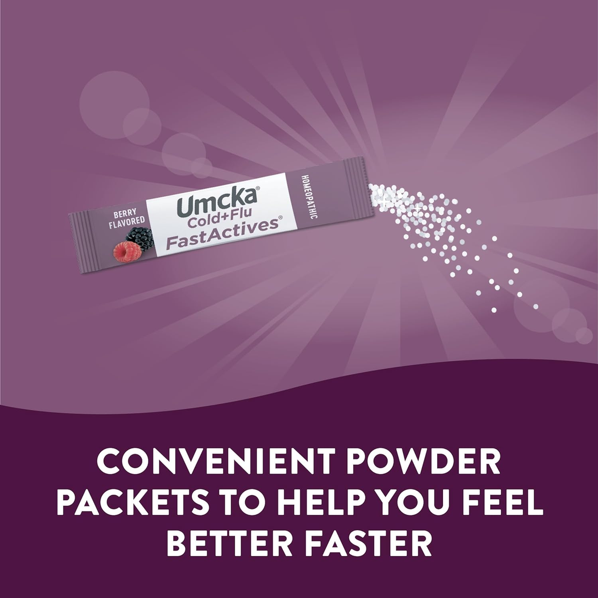 Nature's Way Umcka Fast Actives Cold Flu Relief Berry Flavor Non