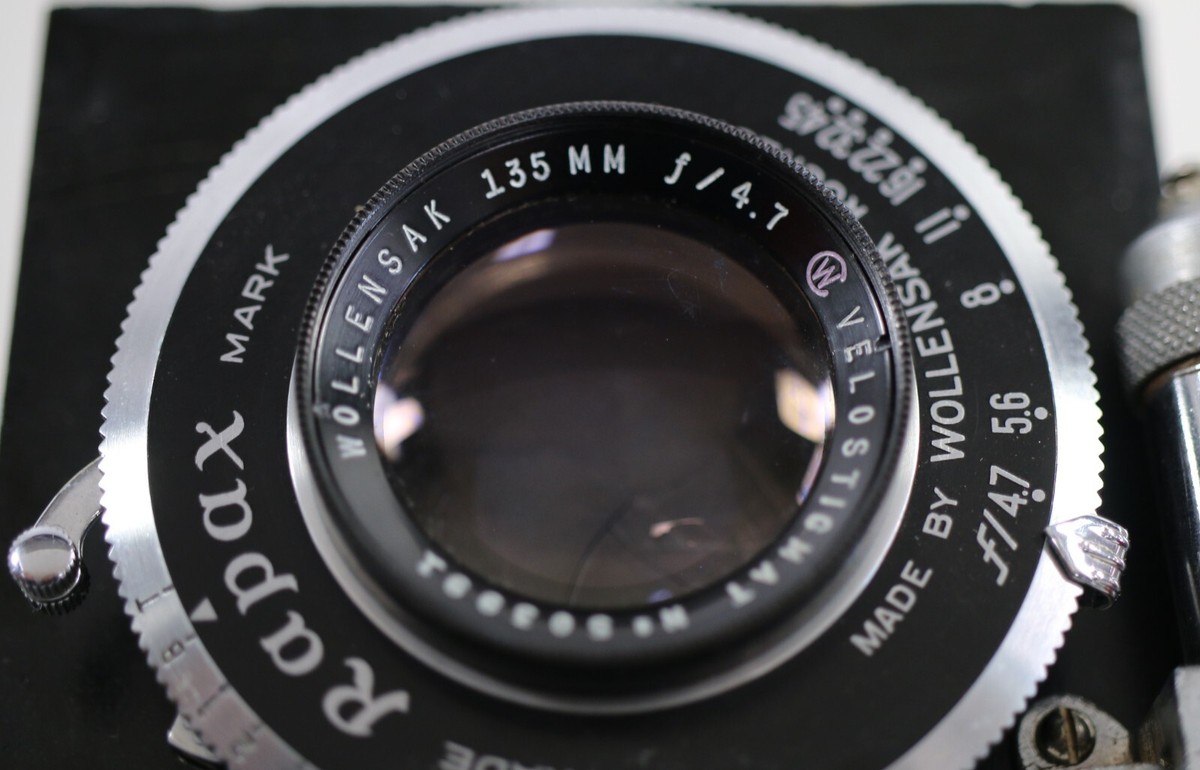 Wollensak 135mm f/4.7 Raptar Lens w/ Wollensak Rapax Synchromatic
