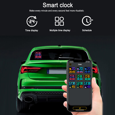 Car Interactive LED Bluetooth Lamp Display Screen Rear Window Sign APP Control