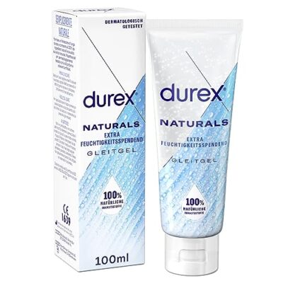 Durex Naturals Extra Feuchtigkeitsspendendes Gleitgel mit Hyaluronsäure 100ml