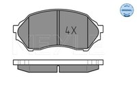 Meyle 025 234 9016 Brake Pad Set, Disc Brake For Mazda