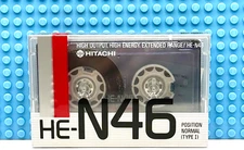 HITACHI  HE-N  46  1987  JAPAN  TYPE I    BLANK CASSETTE TAPE (1) (SEALED)