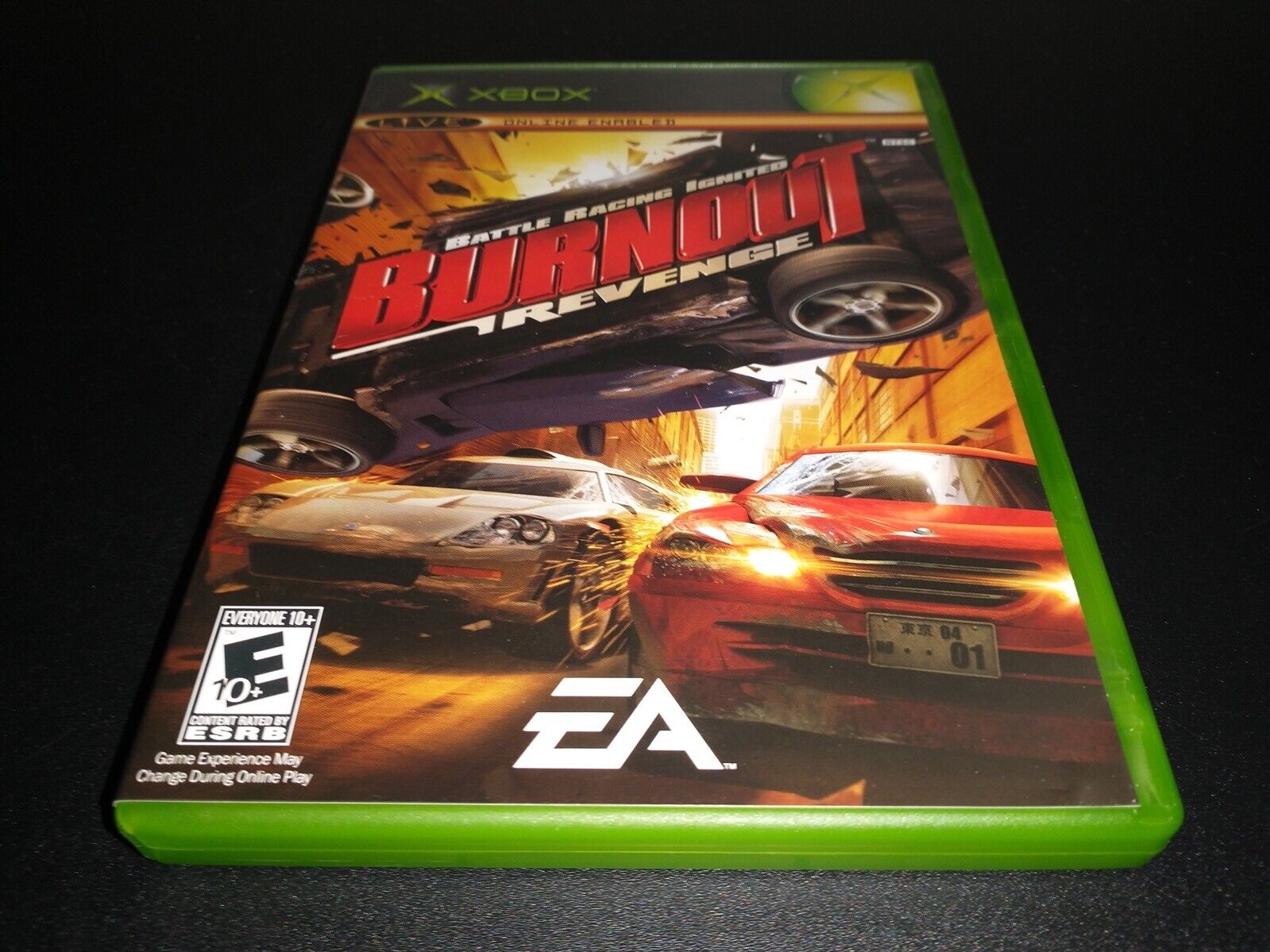 Burnout Revenge Noir Étiquette Microsoft Xbox LN Parfait Cond Disque Complet