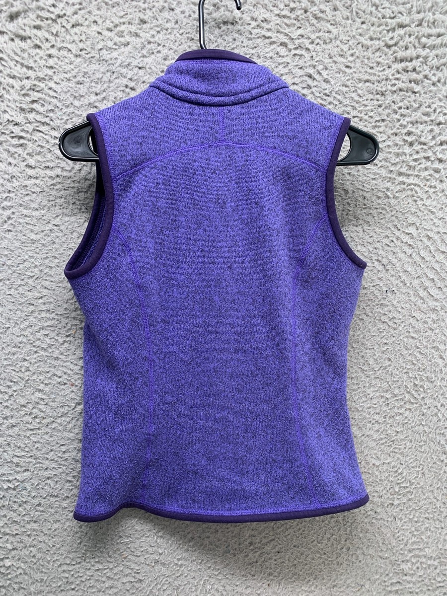 Patagonia Vest Womens Small Purple Full Zip Fleece Logo Patagonia Vest Womens Small Purple Full Zip Fleece Logo