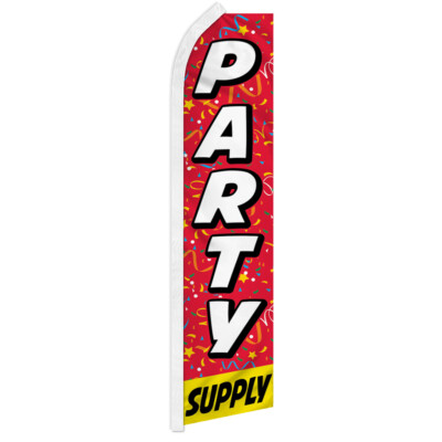 Party Supply Advertising Swooper Feather Flutter Flag Decorations