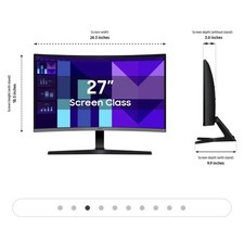 Samsung 27" S3 S39GD FHD 100Hz Curved Monitor with Speakers BRAND NEW