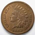 1903 Indian Head Penny Cent Extremely Fine (XF) - Details