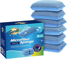 Miracle Microfiber Kitchen Sponge By 6 Pack - Non-scratch Heavy Duty Dishwash Miracle Microfiber Kitchen Sponge By 6 Pack - Non-scratch Heavy Duty Dishwash