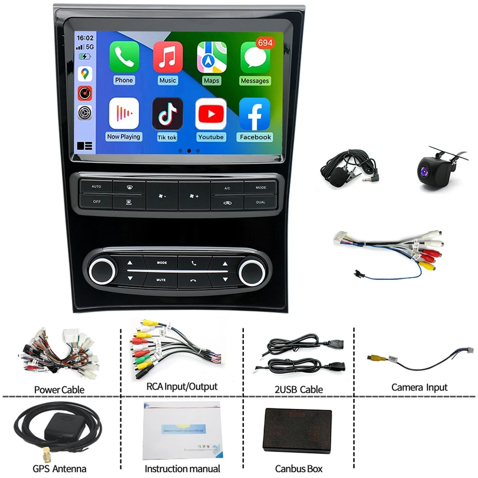 Apple CarPlay Android 15 GPS радио стерео для 1998-2005 Lexus GS300 GS400 GS430 - Изображение 4 из 4