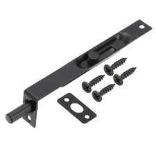 6"x0.71" Flush Bolt Door Concealed Slide Lock Latch Black