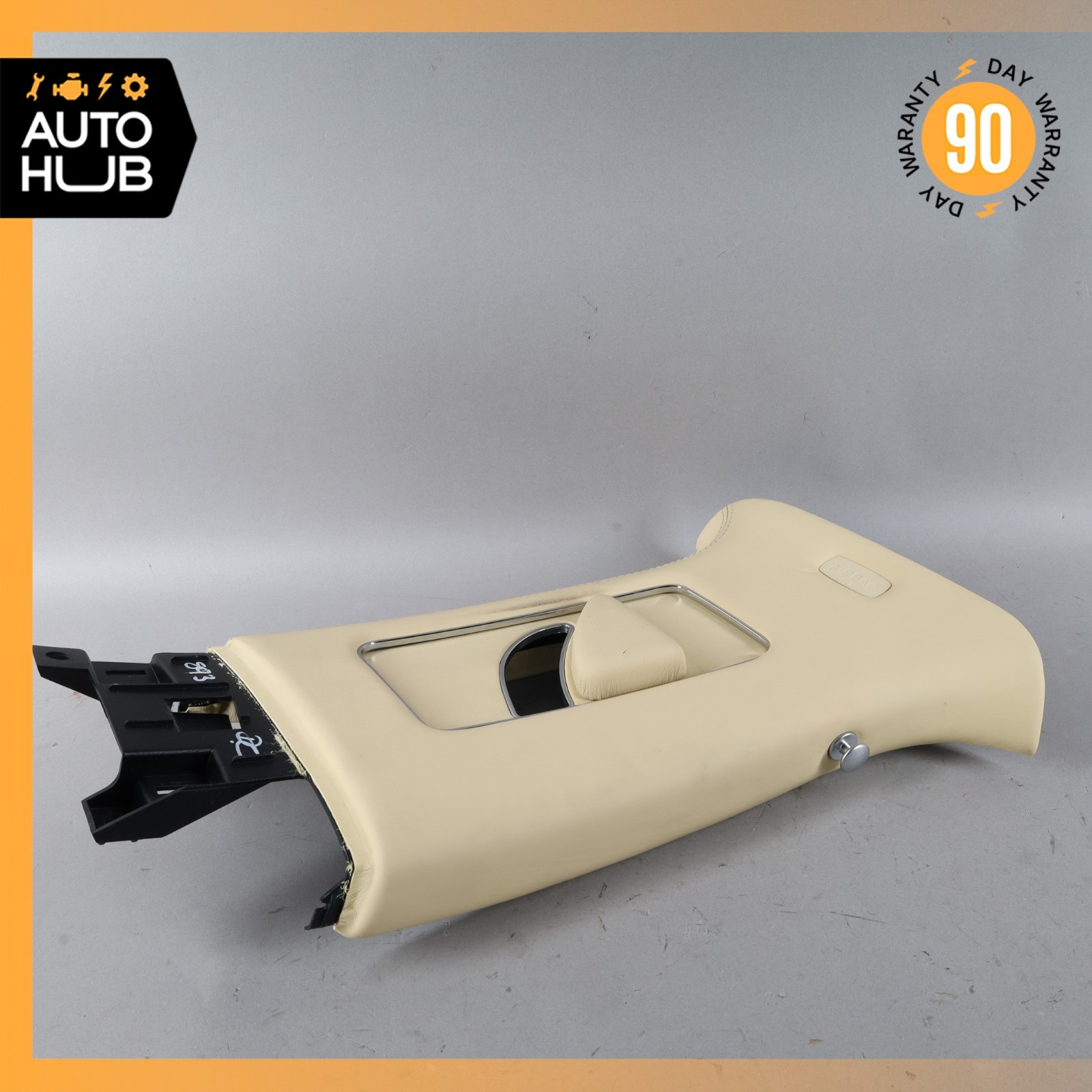 14-18 Bentley Flying Spur Right Upper B-Pillar Cover Panel Trim Beige OEM 40k