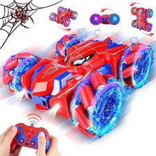 Spider RC Stunt Car 4WD 360  Flip Double Sided Drift Remote Control Toy Kids 4-1