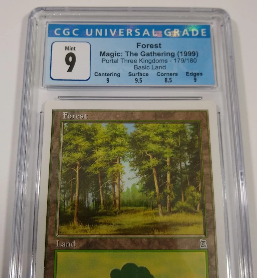 CGC 9 Forest 179 MTG Graded MINT Common Portal Three Kingdoms P3K NM - Image 2 of 4