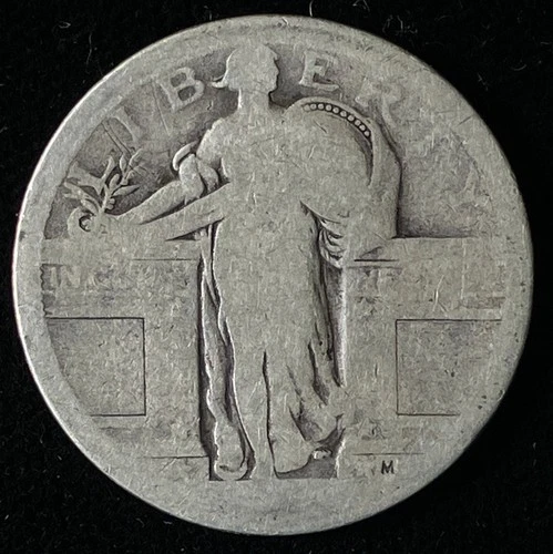 1917 Type 1 Standing Liberty Quarter, Poor Condition!