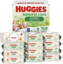 Huggies Natural Care Sensitive Unscented Baby Wipes Count 768ct