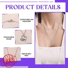 Equsion Cheerleader Gifts 12 Set Necklace Bracelet Hair Ties Bag