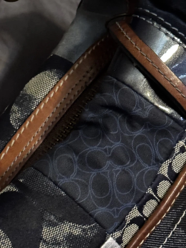 Bolso de mano Hobo Coach Vintage Denim Patchwork 10019 Foto 2 de 4