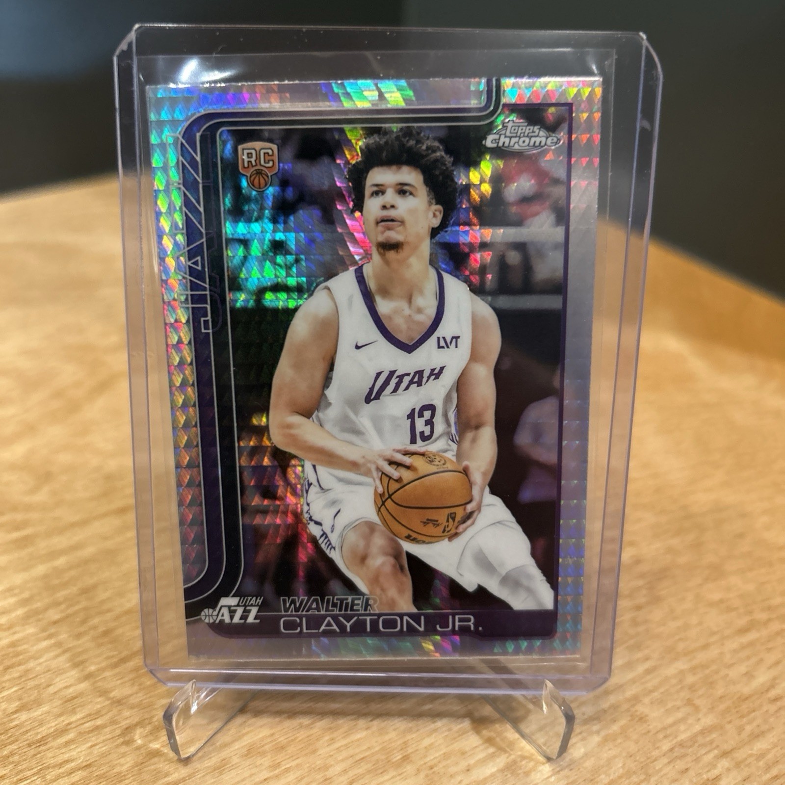 2025-26 Topps Chrome Walter Clayton Jr. Prism Refractor (RC) #268