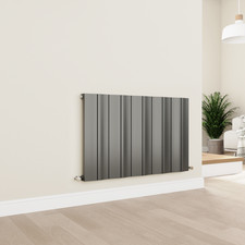 Eco Vivante Anthracite Horizontal Wave Designer Aluminium Radiato AHS10-600-DGCZ