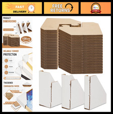 120 Pack Adjustable Cardboard Corner Protectors for Frames 1"-2.2", Shipping Edg