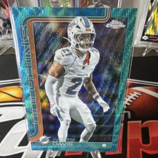 Topps 2025 Chrome Serial Numbered /199 Ashtyn Davis #194 Miami Dolphins