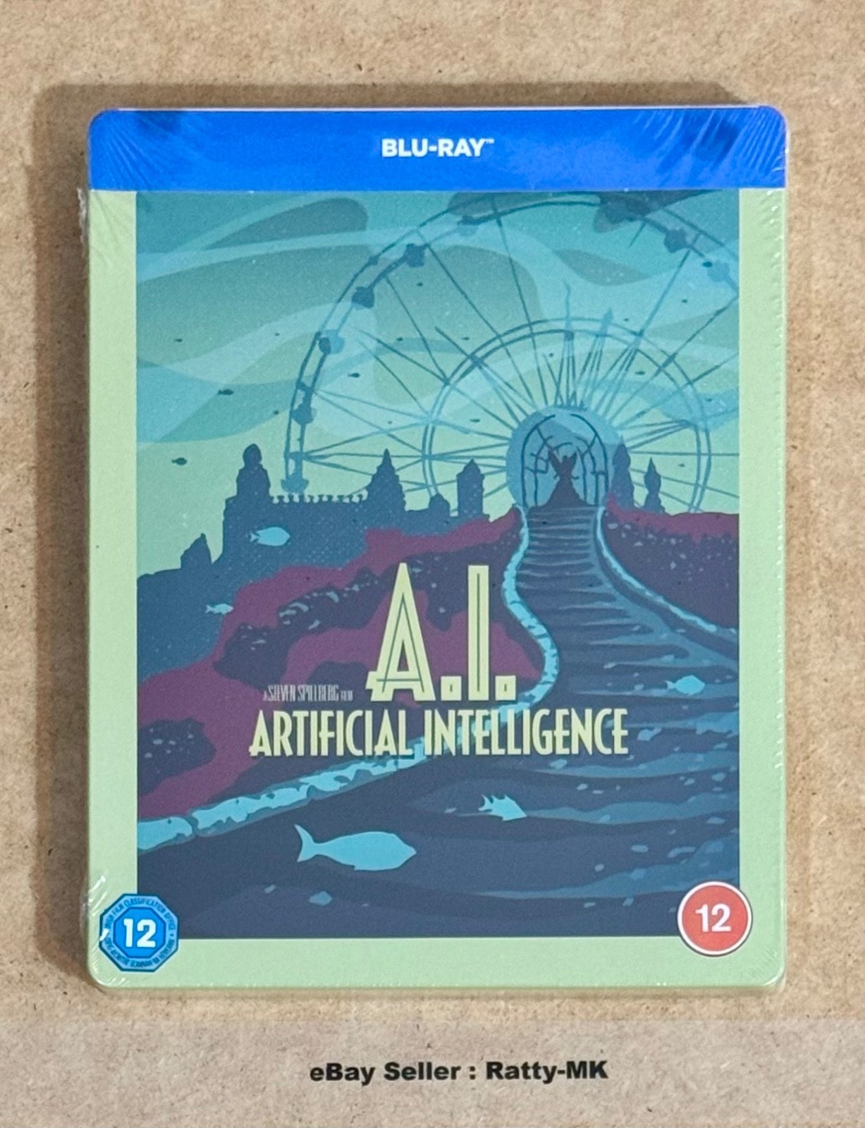A.I. ARTIFICIAL INTELLIGENCE - (UK) SCI-FI DESTINATION BLU RAY STEELBOOK - NEW