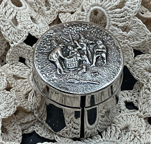 Sterling Silver Denmark Stamp Roll Container - Picture 2 of 7