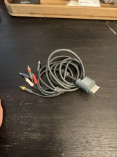 OEM Xbox 360 Official Composite AV Cable Genuine wire has stress pulls  
