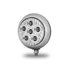 LEGACY SERIES ROUND LED LOAD/WORK LIGHT WITH CHROME FRONT-CHROME HOUSING