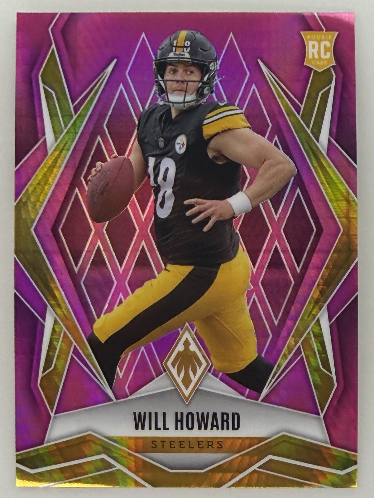 2025 Panini Phoenix - Rookies Will Howard #165 Pink Hyper /299 (RC)