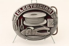 1992 Siskiyou Belt Buckle Co Electrician Buckle Never Used