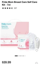 Frida Mom Breast Care Self Care Kit 2-in-1 Lactation Massager + 2 Breast Warmers