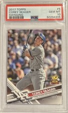 2017 Topps Corey Seager #5 Psa 10 - Set Break