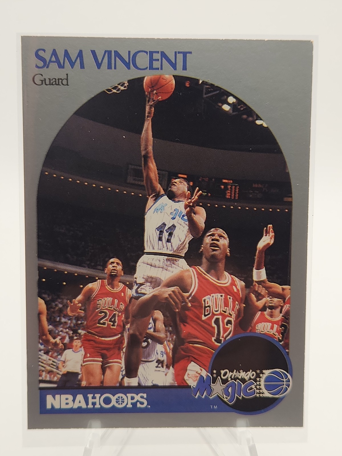 1990-91 NBA Hoops - Sam Vincent #223 Michael Jordan Wearing #12 Jersey