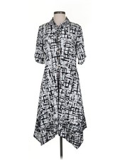 Perseption Concept Women Gray Casual Dress S