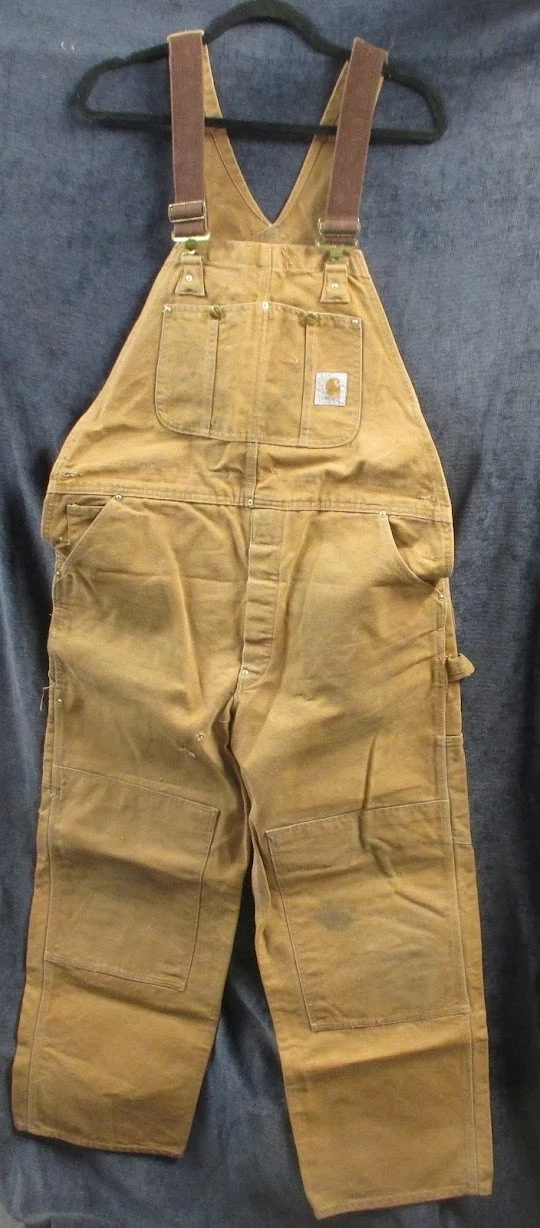 Vintage Red Union Tag Carhartt Double Knee Overalls 40x30