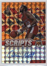 2020-21 Panini Mosaic Scripts Orange Prizm Calvin Natt #SC-CNT Auto qf8
