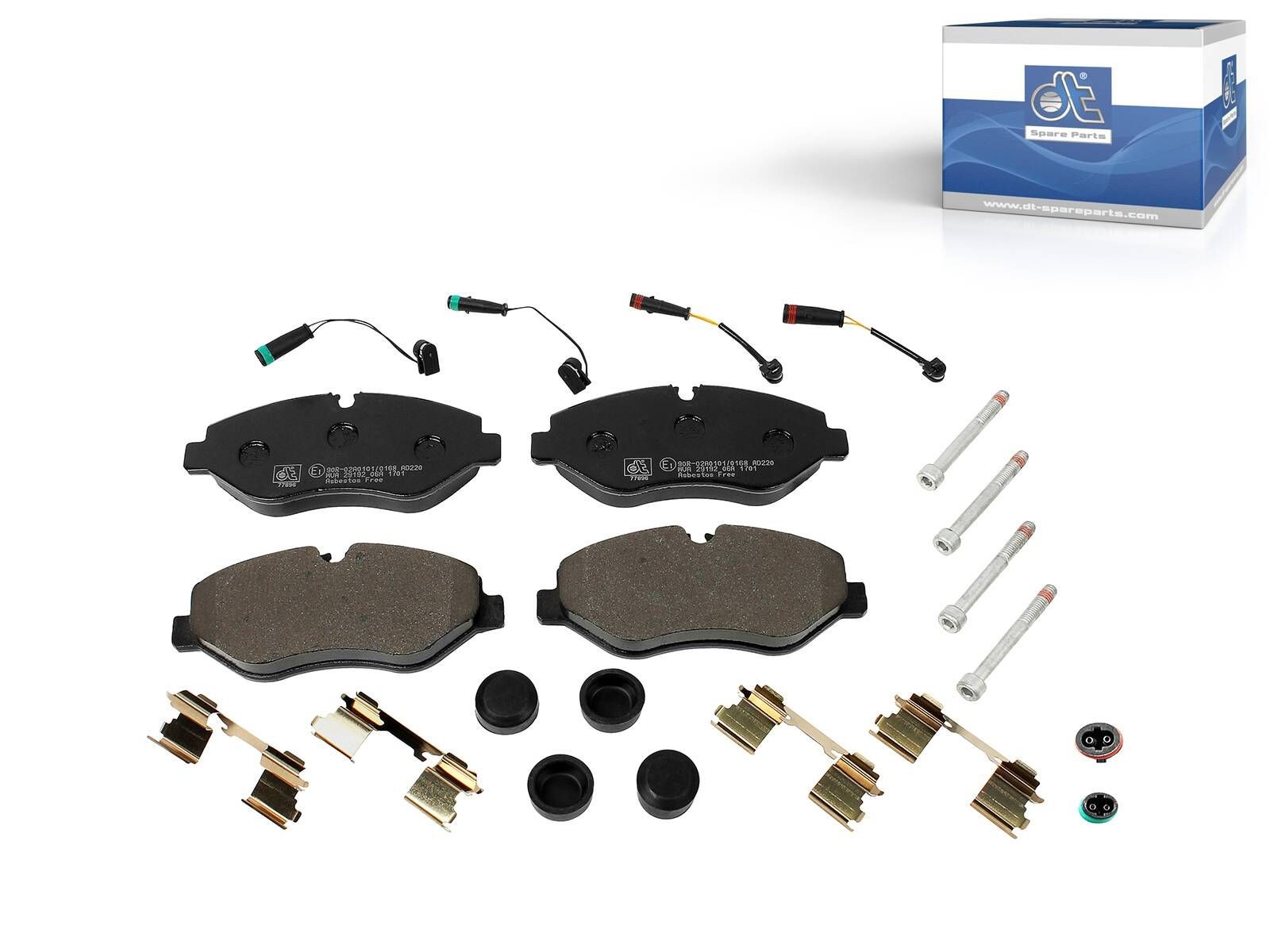 Garnitures DT Spare Parts 4.90938 contre le sifflement et l'usure des freins