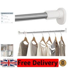 Multi-Use Expandable Tension Rod for Curtains & Clothes - Easy Install (50-80cm)
