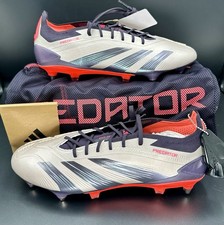 Adidas Predator Elite SG 'Platnium Metallic' ID0913 Soccer Size 10 - New In Box
