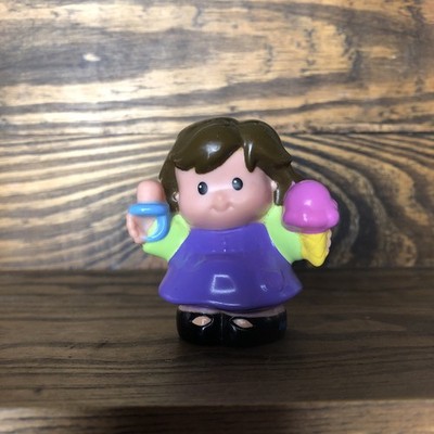 Fisher Price Little People Mom Toy Figure W/ Pacifier & Ice Cream Cone