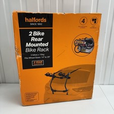 Halfords 2 Bike Rear Mounted Rack Cycle Carrier Bicycles New In Box