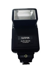 Auto Sunpak 30D Thyristor Electronic Flash for Canon 1981/VINTAGE Tested/Works