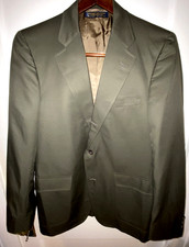 Vtg BROOKS BROTHERS Blazer Mens Olive Green USA UNION MADE Sportcoat LONG