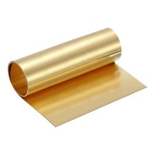 Brass Sheet Roll, 0.5 x 200 x 1000mm Metal Flashing Brass Foil Roll, Gold