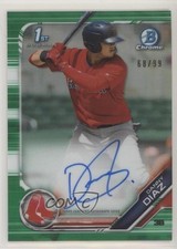 2019 Bowman Chrome Prospects Green Refractor 68/99 Danny Diaz #CPA-DD Auto 7i2