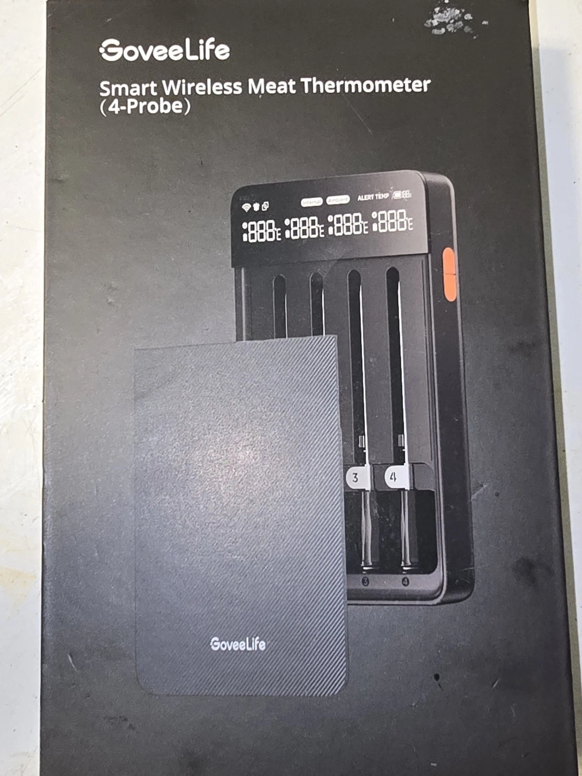 GoveeLife Smart Wireless Meat Thermometer (4 Probes) - Sealed BOX Flawed Box
Opens in a new window o