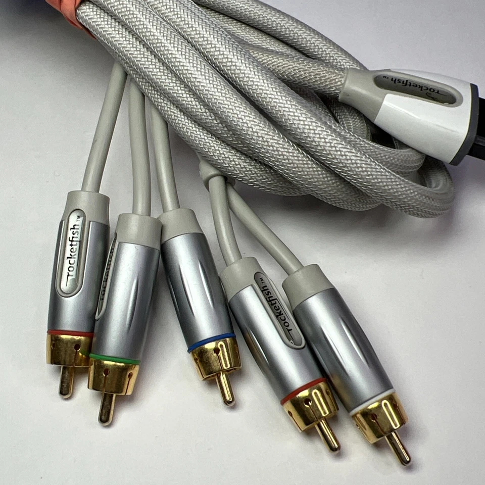 Nintendo Wii Braided Component Video Cable HD by Rocketfish - Image 4 of 4
